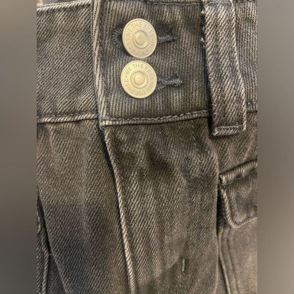 NWOT We The Free × Free People Madison Denim Midi Skirt In Black Size 25 - Picture 11 of 12